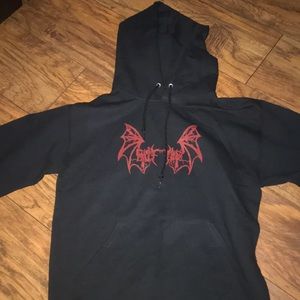 Buffalo designs blood red hoodie